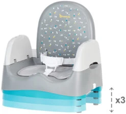 Badabulle Home & Go Grey Booster Stoelverhoger B009011 -Baby Thuis Verkoop badabulle home go booster grey stoelverhoger b009011 1