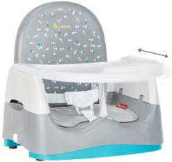 Badabulle Home & Go Grey Booster Stoelverhoger B009011 -Baby Thuis Verkoop badabulle home go booster grey stoelverhoger b009011 2
