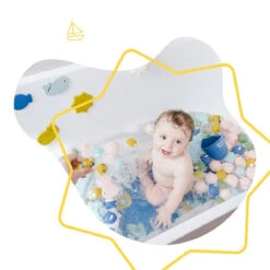 Badabulle Rigolo Splash 10 Stuks Badspeeltjes Met Tas B017024 -Baby Thuis Verkoop badabulle rigolo splash 6 stuks badspeeltjes b017022 4 1