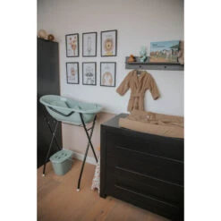 MamaLoes Licht Roze Badset Incl. Graphite Badstandaard -Baby Thuis Verkoop badstof nougat 03 5