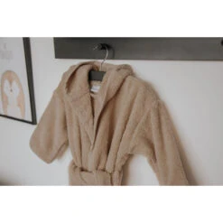 MamaLoes Badstof Nougat 0-1jr Badjas ML010301 -Baby Thuis Verkoop badstof nougat 04 12