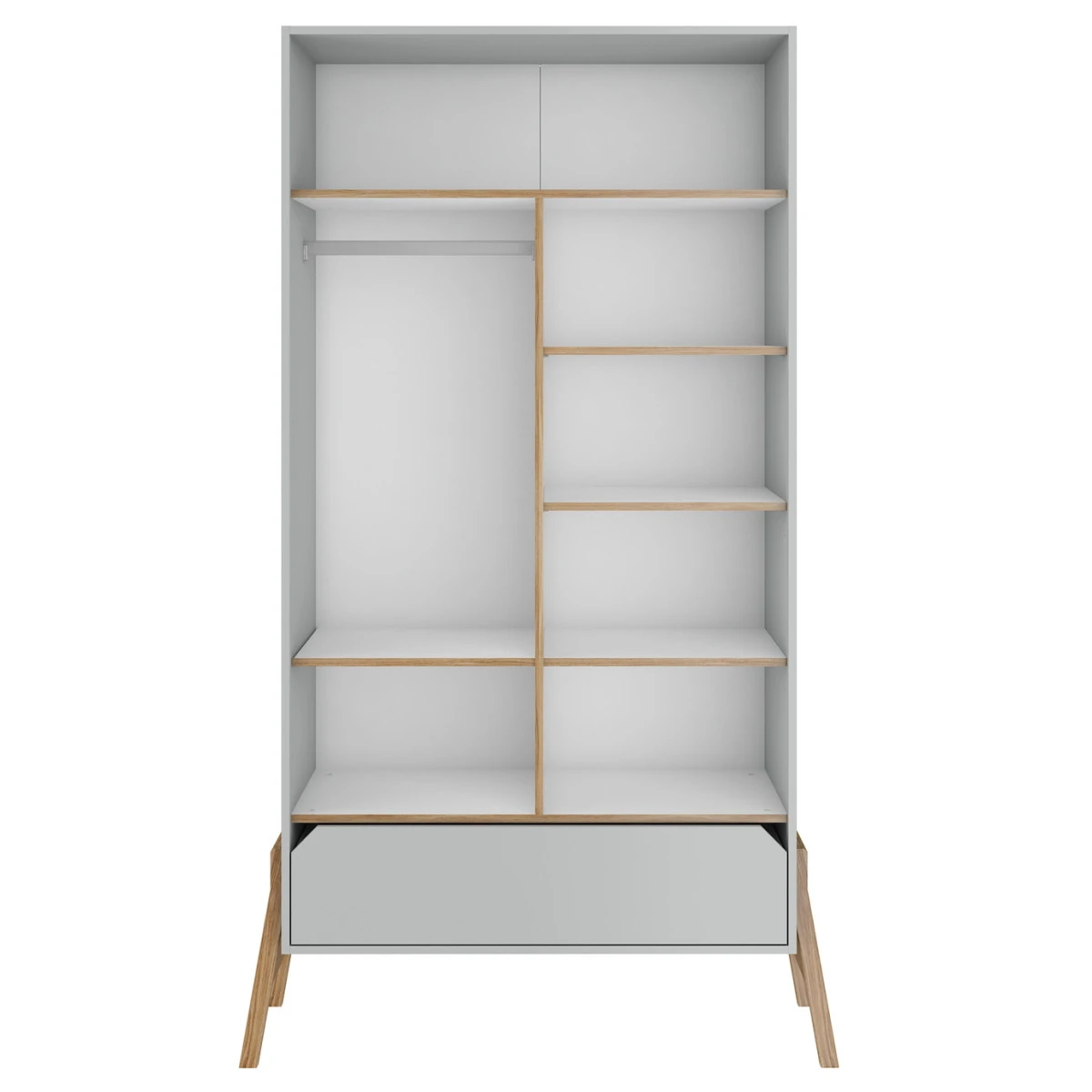 Bellamy Lotta Grey Babykamer: Ledikant/Juniorbed, Commode Met 6 Lades En 2-Deurskast 13 Bellamy Lotta Grey Babykamer: Ledikant/Juniorbed, Commode Met 6 Lades En 2-Deurskast - Afbeelding 11