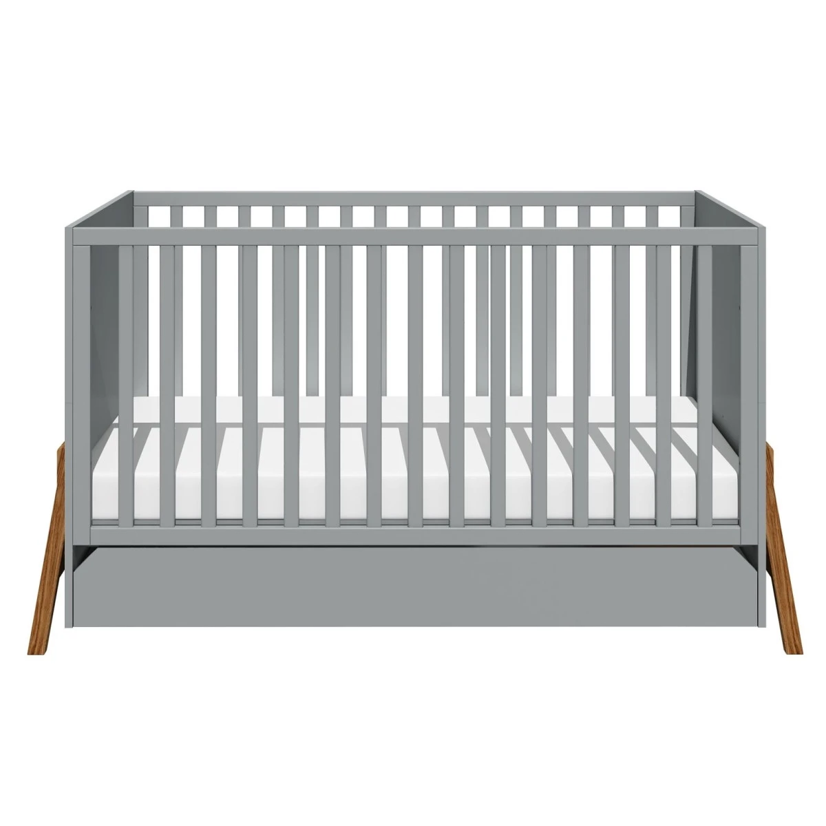 Bellamy Lotta Grey Babykamer: Ledikant/Juniorbed, Commode En 2-Deurskast - Afbeelding 3