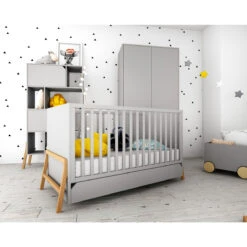 Bellamy Lotta Grey 70 X 140 Cm Ledikant/Juniorbed LOSZLO70 -Baby Thuis Verkoop bellamy lotta grey babykamer 2