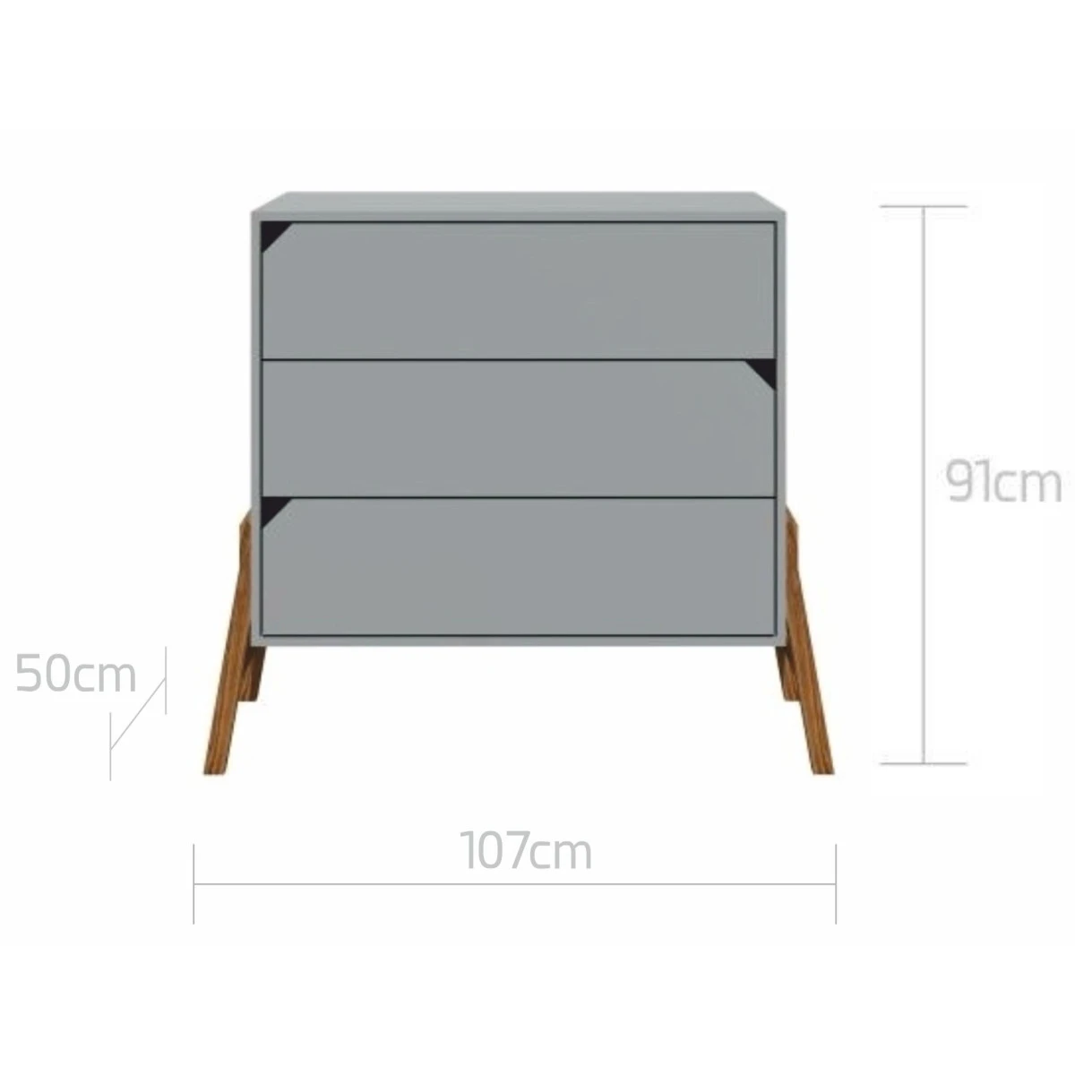 Bellamy Lotta Grey Commode LOSZKOMO 5 Bellamy Lotta Grey Commode LOSZKOMO - Afbeelding 3