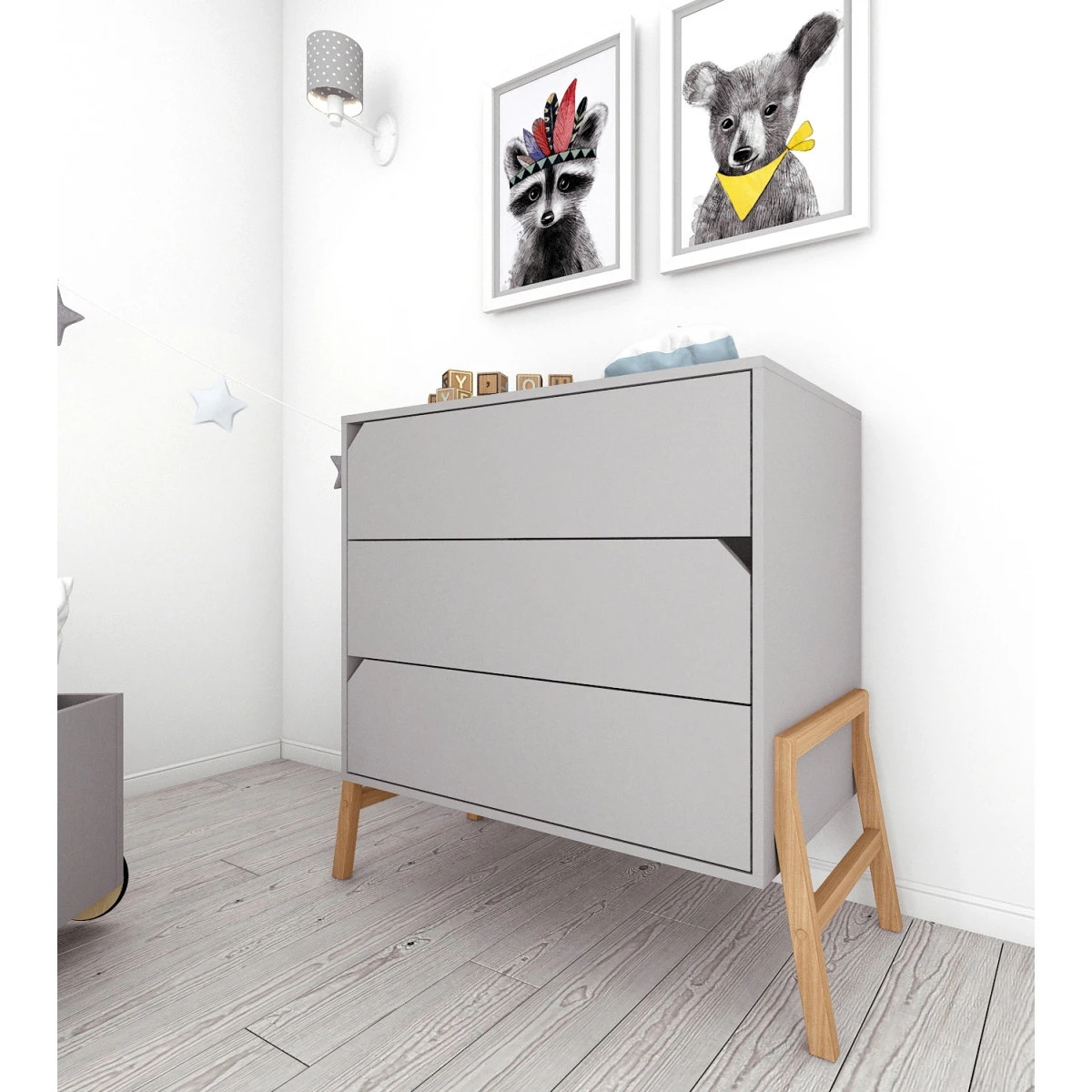 Bellamy Lotta Grey Commode LOSZKOMO 6 Bellamy Lotta Grey Commode LOSZKOMO - Afbeelding 4