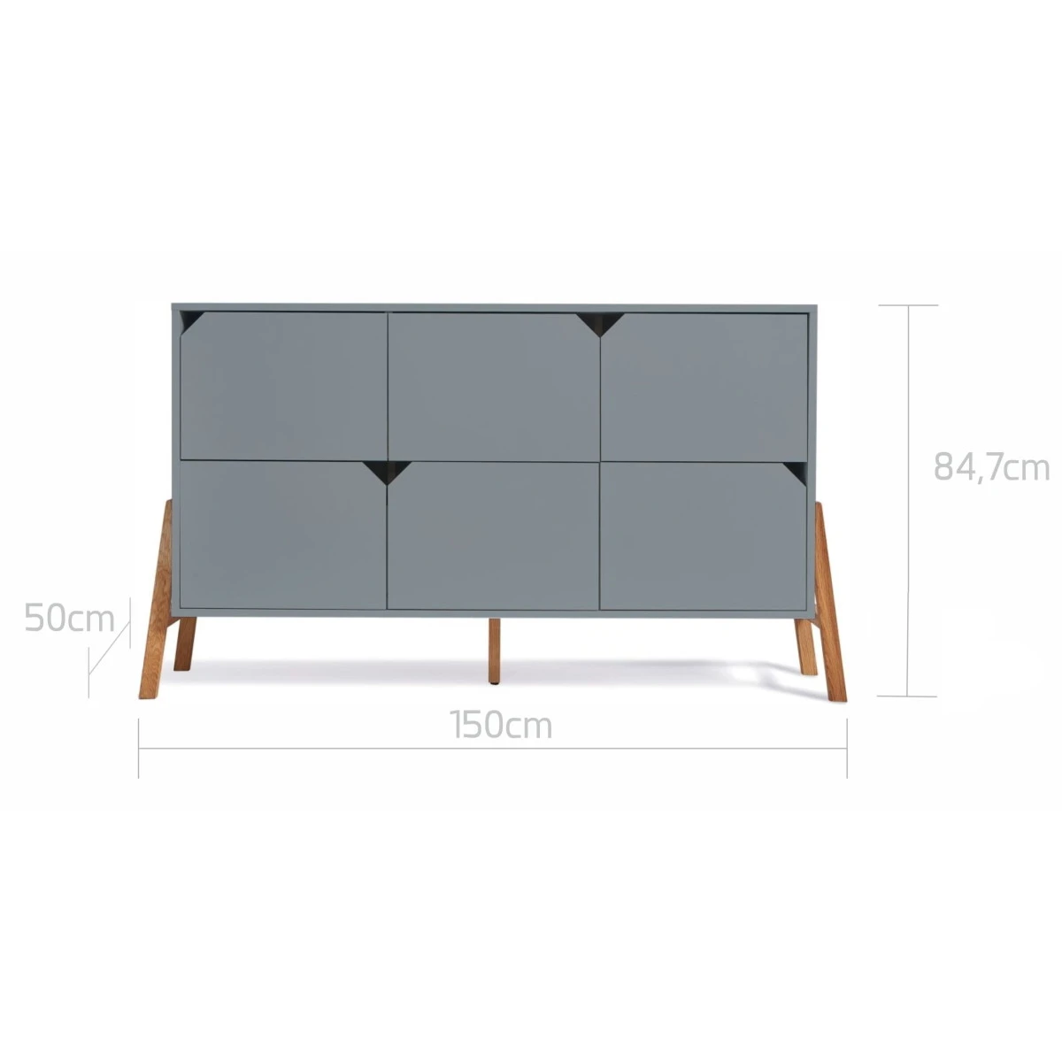 Bellamy Lotta Grey Babykamer: Ledikant/Juniorbed, Commode Met 6 Lades En 2-Deurskast 11 Bellamy Lotta Grey Babykamer: Ledikant/Juniorbed, Commode Met 6 Lades En 2-Deurskast - Afbeelding 9