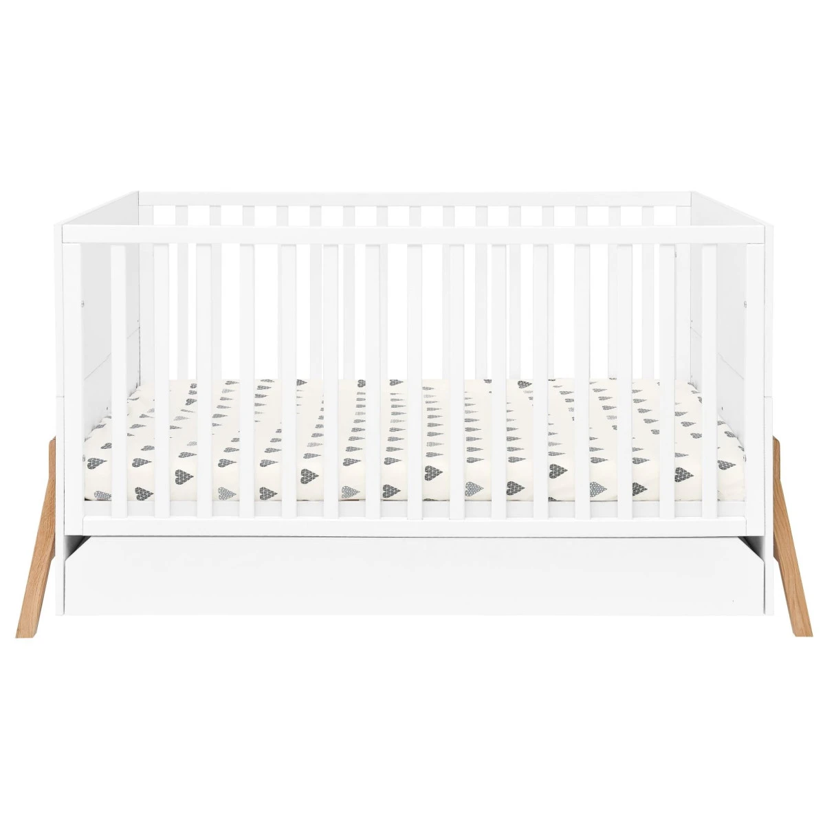 Bellamy Lotta Snow Babykamer: Ledikant/Juniorbed, Commode En 2-Deurskast - Afbeelding 3