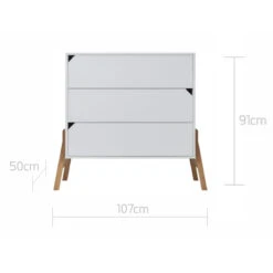 Bellamy Lotta Snow Babykamer: Ledikant/Juniorbed, Commode En 2-Deurskast -Baby Thuis Verkoop bellamy lotta snow commode lobikomo 2 2