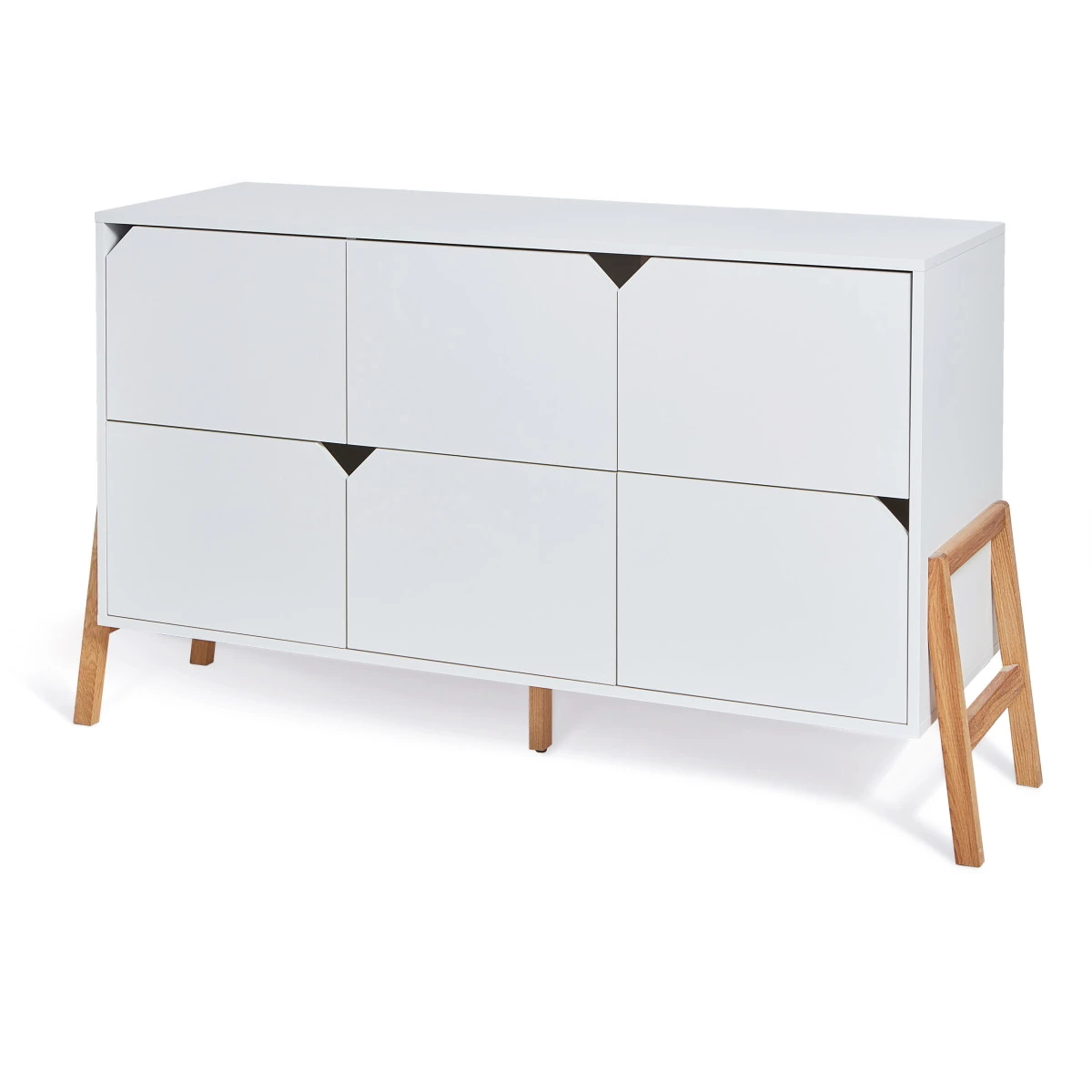 Bellamy Lotta Snow Babykamer: Ledikant/Juniorbed, Commode Met 6 Lades En 2-Deurskast 11 Bellamy Lotta Snow Babykamer: Ledikant/Juniorbed, Commode Met 6 Lades En 2-Deurskast - Afbeelding 9