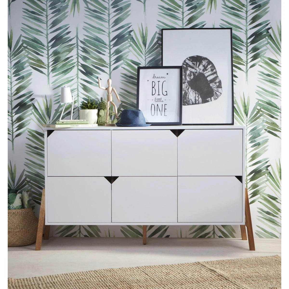 Bellamy Lotta Snow Babykamer: Ledikant/Juniorbed, Commode Met 6 Lades En 2-Deurskast 13 Bellamy Lotta Snow Babykamer: Ledikant/Juniorbed, Commode Met 6 Lades En 2-Deurskast - Afbeelding 11