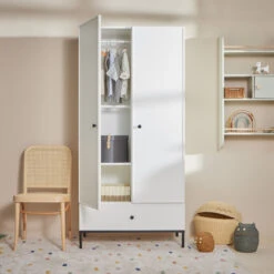 Bellamy Lumi White 2-Deurskast LUBISZ2D -Baby Thuis Verkoop bellamy lumi white 2 deurskast lubisz2d 6