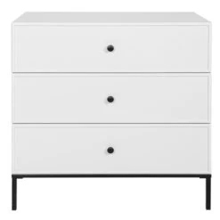 Bellamy Lumi White Babykamer: Ledikant/Juniorbed, Commode En 2-Deurskast -Baby Thuis Verkoop bellamy lumi white commode lubikomo 1 2