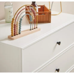 Bellamy Lumi White Babykamer: Ledikant/Juniorbed, Commode En 2-Deurskast -Baby Thuis Verkoop bellamy lumi white commode lubikomo 5 2