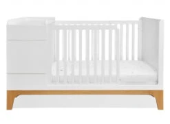 Bellamy UP! White 70 X 120/160 Cm 2-in-1 Meegroei Ledikant En Commode Incl. Lade -Baby Thuis Verkoop bellamy up white 70 x 120 160 cm 2 in 1 meegroei ledikant en commode incl. lade 4