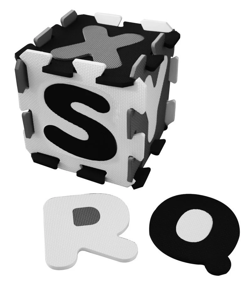 Bieco Zwart/Wit Schuimrubber Alfabet Puzzel Mat 19201506 4 Bieco Zwart/Wit Schuimrubber Alfabet Puzzel Mat 19201506 - Afbeelding 2