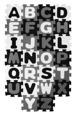 Bieco Zwart/Wit Schuimrubber Alfabet Puzzel Mat 19201506
