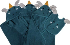 Blush & Blossom Dragon Diego 0-1jr Badstof Badjas TR-BB4206 19 Blush & Blossom Dragon Diego 0-1jr Badstof Badjas TR-BB4206 -Baby Thuis Verkoop blush blossom dragon diego badcape bathrobe bibs poncho 1