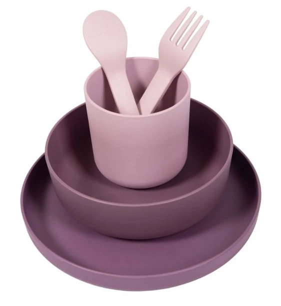 Bo Jungle B-Dinner Roze 5-delige Biologische Dinerset B551010 3 Bo Jungle B-Dinner Roze 5-delige Biologische Dinerset B551010