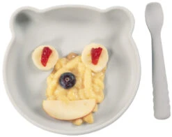 Bo Jungle B-Suction Bear Grijs Bord B500700 -Baby Thuis Verkoop bo jungle b suction bear grijs bord b500700 3