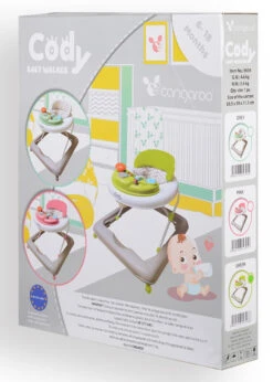 Cangaroo Baby Walker Cody Grey Loopstoel 3944 -Baby Thuis Verkoop cangaroo baby walker cody grey loopstoel 3944 7