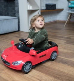 Cangaroo Cabrio Red 2-in-1 Loopstoel En Loopwagen -Baby Thuis Verkoop cangaroo cabrio 2 in 1 loopstoel en loopwagen 1 2