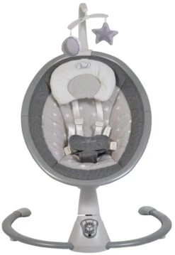 Cangaroo Cloud Grey Stars Swing Elektrische Babyschommel 48123