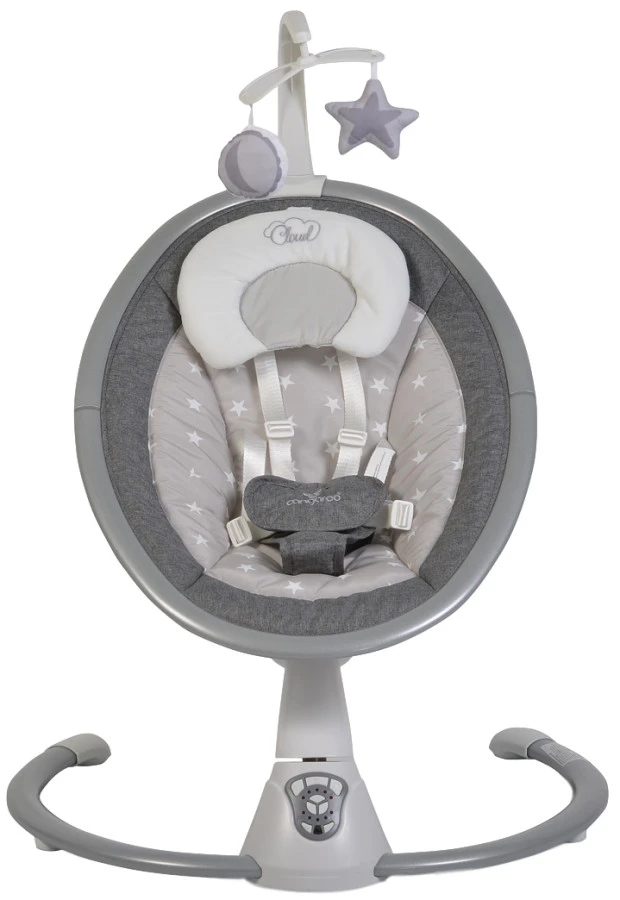 Cangaroo Cloud Grey Stars Swing Elektrische Babyschommel 48123 3 Cangaroo Cloud Grey Stars Swing Elektrische Babyschommel 48123