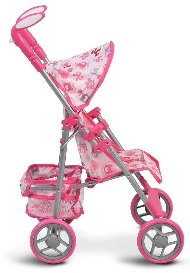 Cangaroo Flower Garden Pink Poppenbuggy 6 Cangaroo Flower Garden Pink Poppenbuggy - Afbeelding 4
