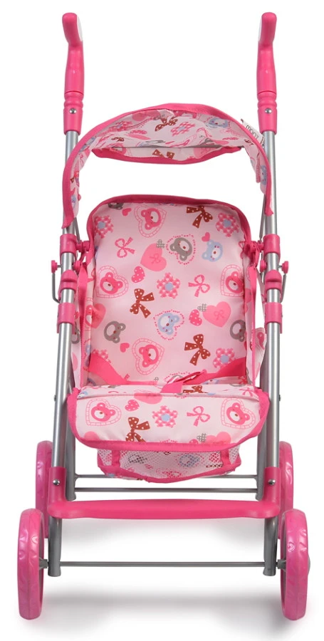 Cangaroo Flower Garden Pink Poppenbuggy 4 Cangaroo Flower Garden Pink Poppenbuggy - Afbeelding 2