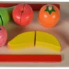 Cangaroo Houten Fruit Snij Set 4306 1 Cangaroo Houten Fruit Snij Set 4306 -Baby Thuis Verkoop cangaroo houten fruit snij set 4306 1