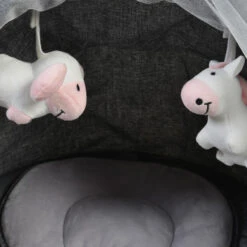 Cangaroo ISwing Dark Grey Babyschommel 8109 -Baby Thuis Verkoop cangaroo iswing babyschommel knuffels