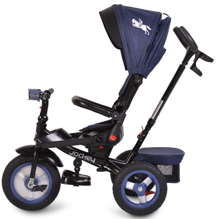Cangaroo Jockey Trike Beige Stars Driewieler Met Duwstang En Zonnekap 9 Cangaroo Jockey Trike Beige Stars Driewieler Met Duwstang En Zonnekap - Afbeelding 7