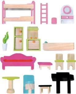 Cangaroo Mila Houten Poppenhuis 4110 -Baby Thuis Verkoop cangaroo mila houten poppenhuis 4110 2