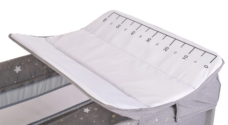 Cangaroo Once Upon A Time 3 Grey Campingbed Met Aankleedvlak 5 Cangaroo Once Upon A Time 3 Grey Campingbed Met Aankleedvlak - Afbeelding 3