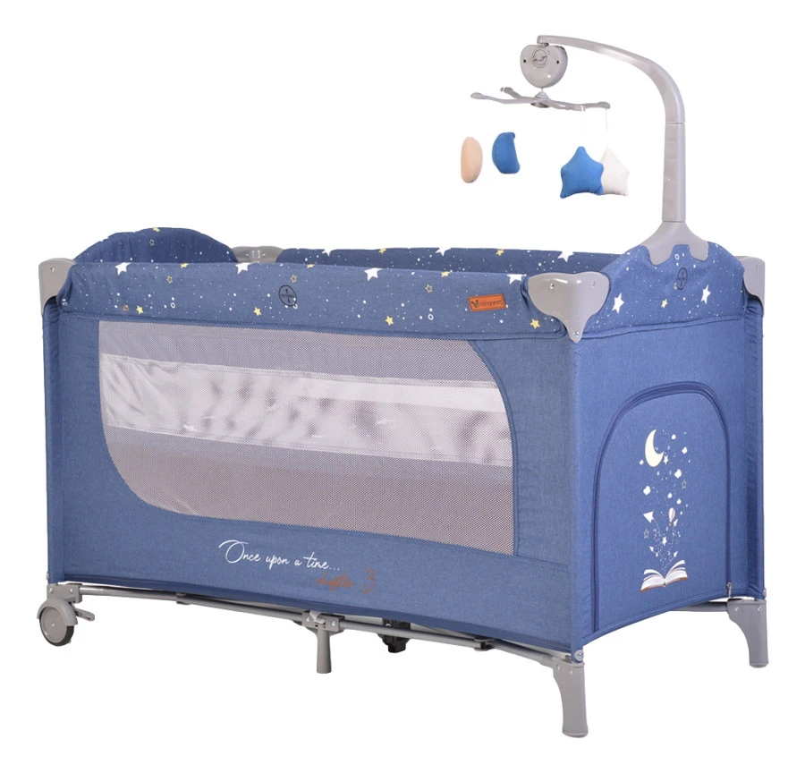 Cangaroo Once Upon A Time 3 Jeans Campingbed Met Aankleedvlak 3 Cangaroo Once Upon A Time 3 Jeans Campingbed Met Aankleedvlak