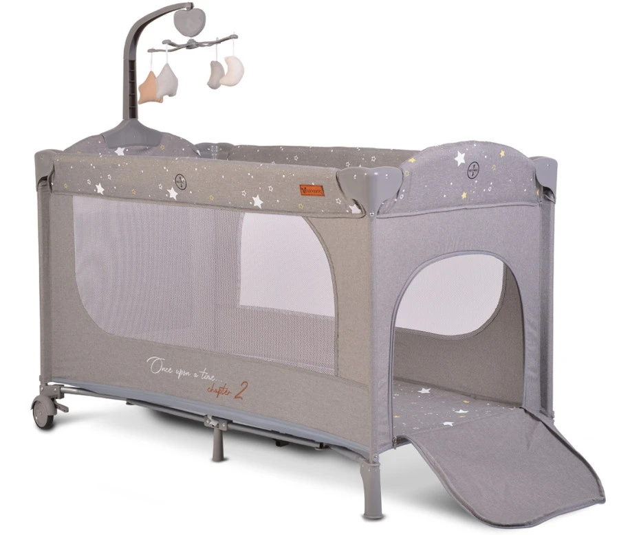 Cangaroo Once Upon A Time 2 Grey Campingbed 4 Cangaroo Once Upon A Time 2 Grey Campingbed - Afbeelding 2