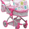 Cangaroo Pink Rose Poppen Kinderwagen 9651B 2 Cangaroo Pink Rose Poppen Kinderwagen 9651B -Baby Thuis Verkoop cangaroo pink rose poppen kinderwagen 9651b 1
