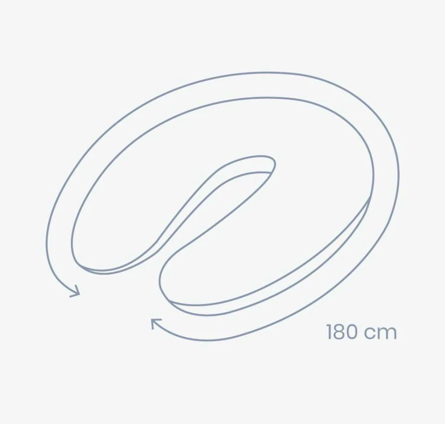 Doomoo Buddy Tetra Jersey Sand Voedingskussen B83 4 Doomoo Buddy Tetra Jersey Sand Voedingskussen B83 - Afbeelding 2