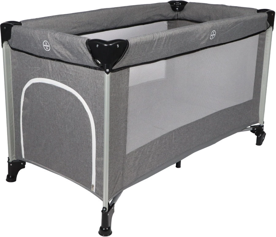 Ding Stripe Grey Melange Deluxe Campingbed DI-271804 3 Ding Stripe Grey Melange Deluxe Campingbed DI-271804