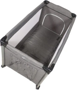 Ding Stripe Grey Melange Deluxe Campingbed DI-271804 23 Ding Stripe Grey Melange Deluxe Campingbed DI-271804 -Baby Thuis Verkoop ding campingbed deluxe grey bovenkantk