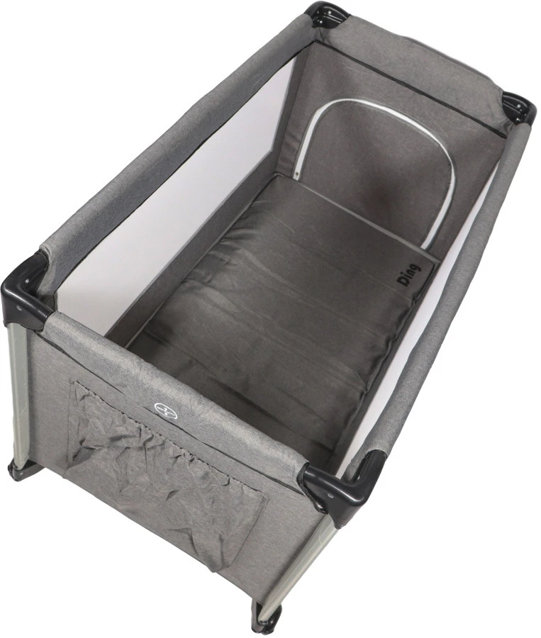 Ding Stripe Grey Melange Deluxe Campingbed DI-271804 8 Ding Stripe Grey Melange Deluxe Campingbed DI-271804 - Afbeelding 6