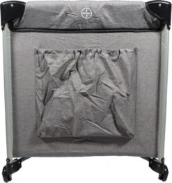 Ding Stripe Grey Melange Deluxe Campingbed DI-271804 21 Ding Stripe Grey Melange Deluxe Campingbed DI-271804 -Baby Thuis Verkoop ding campingbed deluxe grey opbergvak01k