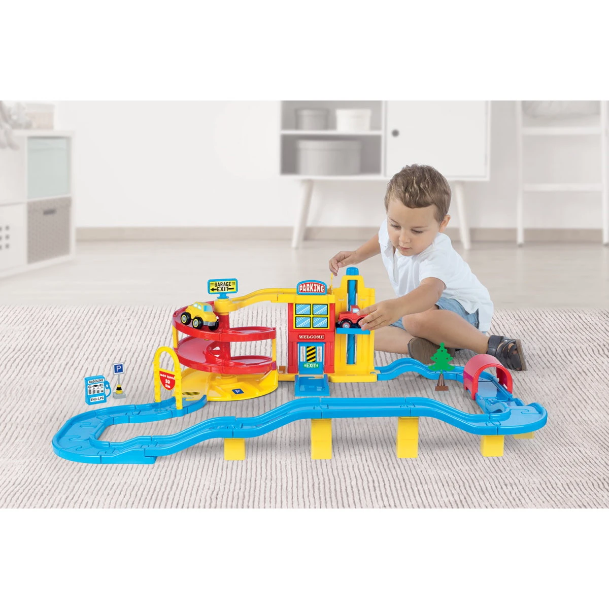 Dolu Big Parkeergarage Speelset 5154 3 Dolu Big Parkeergarage Speelset 5154 - Afbeelding 2