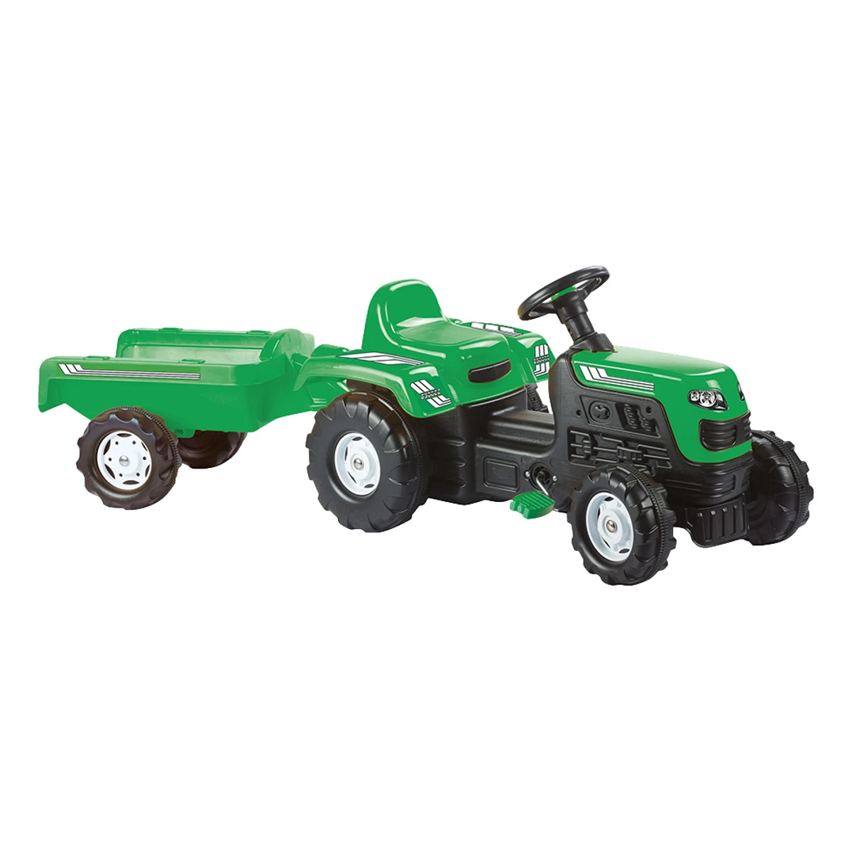 Dolu Ranchero Groen Traptractor Met Aanhangwagen 8246 3 Dolu Ranchero Groen Traptractor Met Aanhangwagen 8246