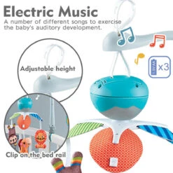 Eco Toys Animals Muziekmobiel HC597799 -Baby Thuis Verkoop eco toys blue babymobiel 4 1