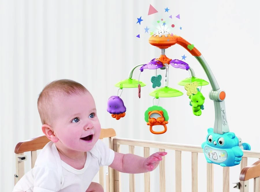 Eco Toys Owl Blue Muziekmobiel HC526730 5 Eco Toys Owl Blue Muziekmobiel HC526730 - Afbeelding 3