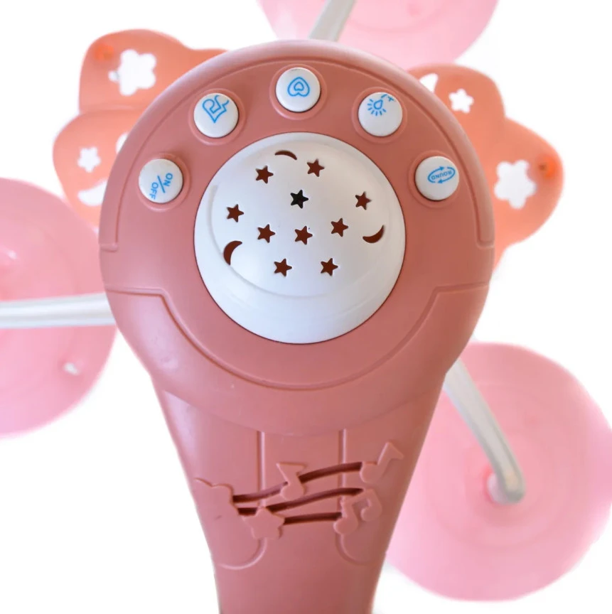 Eco Toys Owl Pink Muziekmobiel HC526731 6 Eco Toys Owl Pink Muziekmobiel HC526731 - Afbeelding 4