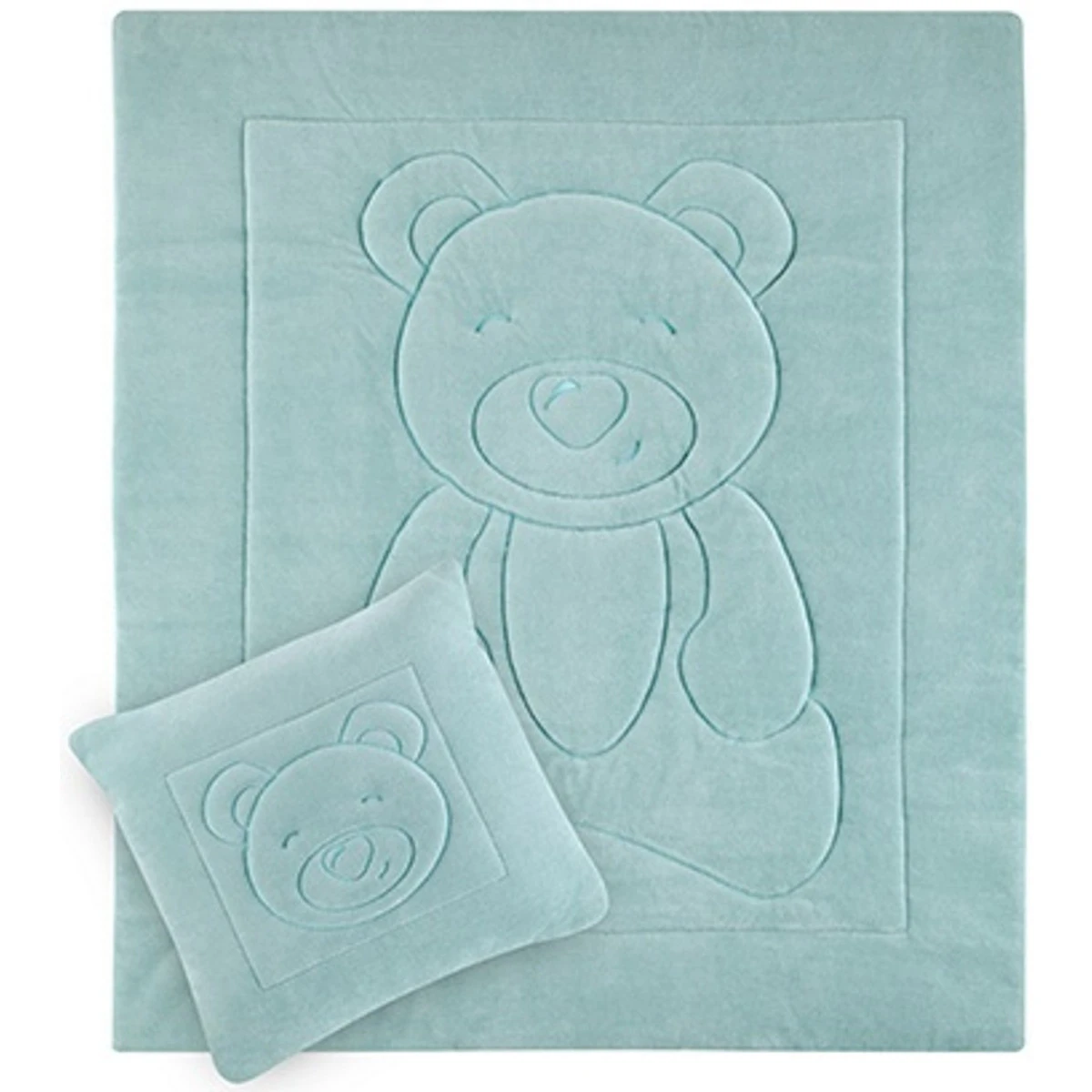 Babyjem Velvet Groen Dekentje Met Kussen 664 4 Babyjem Velvet Groen Dekentje Met Kussen 664 - Afbeelding 2