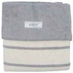 Zaffiro Grijs & Ecru Gestreept 75 X 100 Cm Wiegdeken 15083 -Baby Thuis Verkoop grijsecrustrependeken 4
